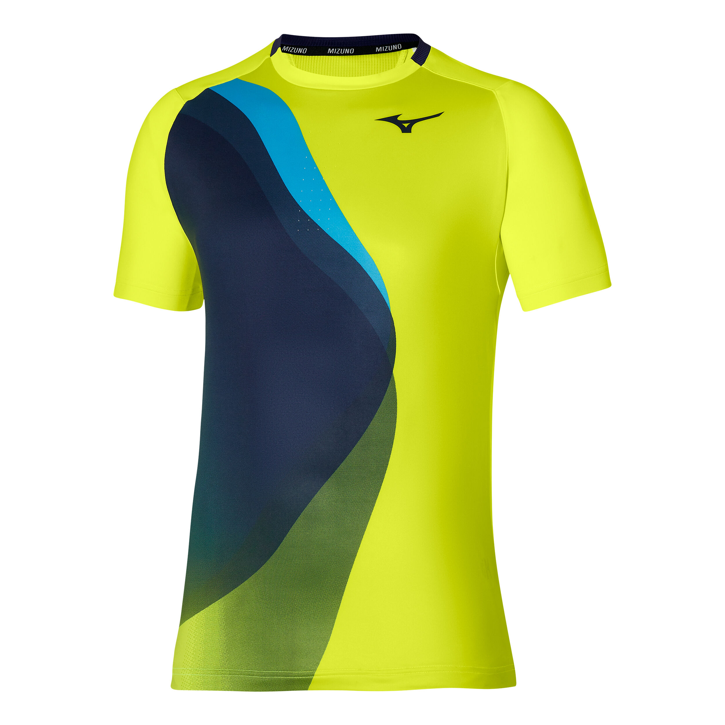 Buy Mizuno Release Shadow Graphic T Shirt Men Yellow Blue online Tennis Point UK