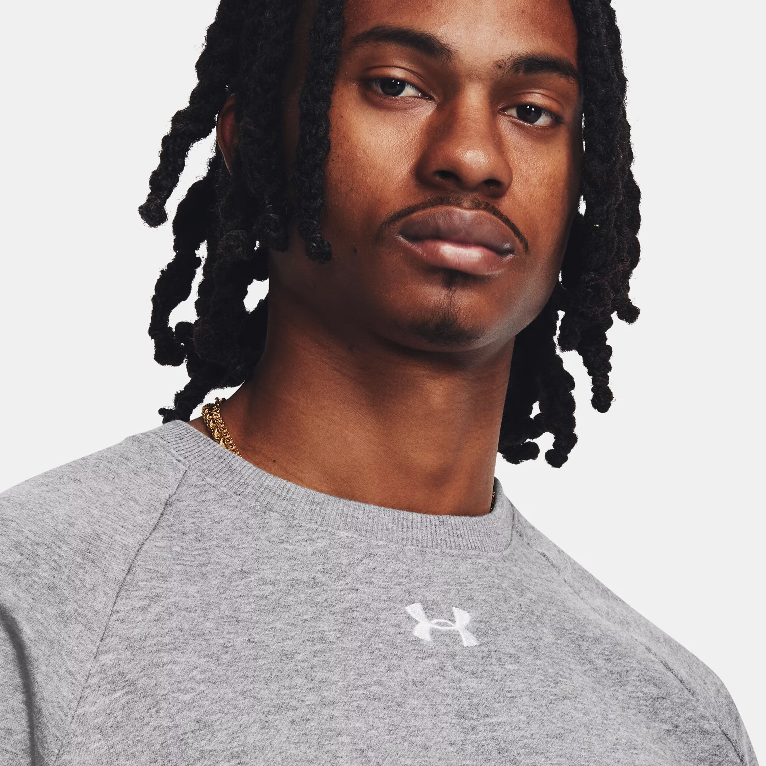 Men's ua rival fleece crew best sale