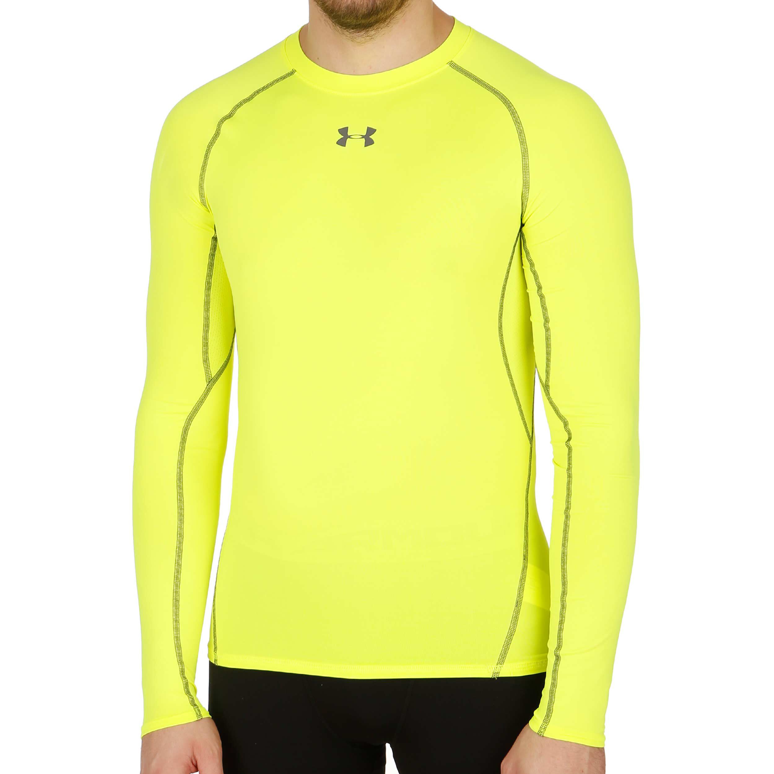 Yellow under armour long sleeve shirt Outlet