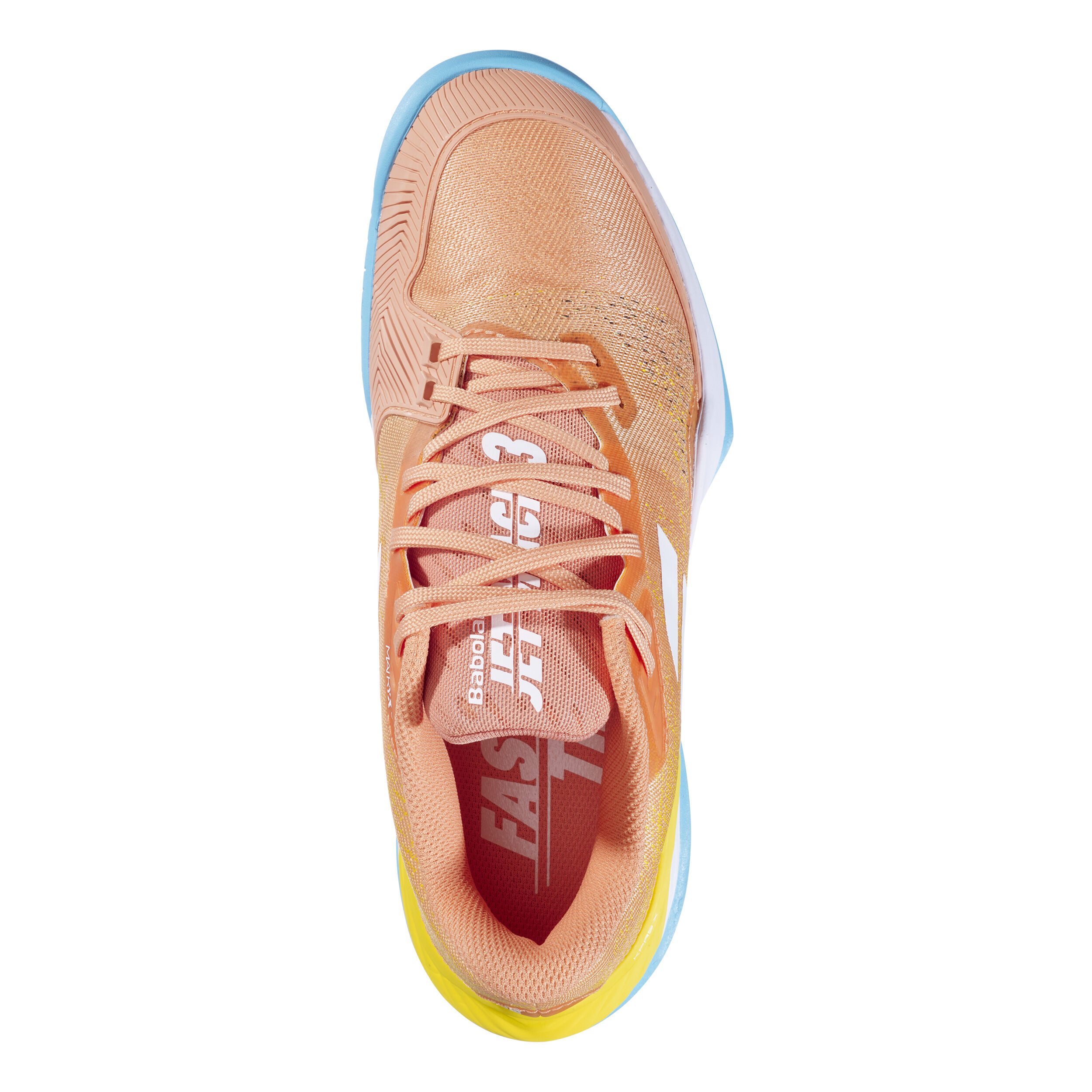 Buy Babolat Jet Mach 3 All Court Shoe Women Apricot Yellow online Tennis Point UK