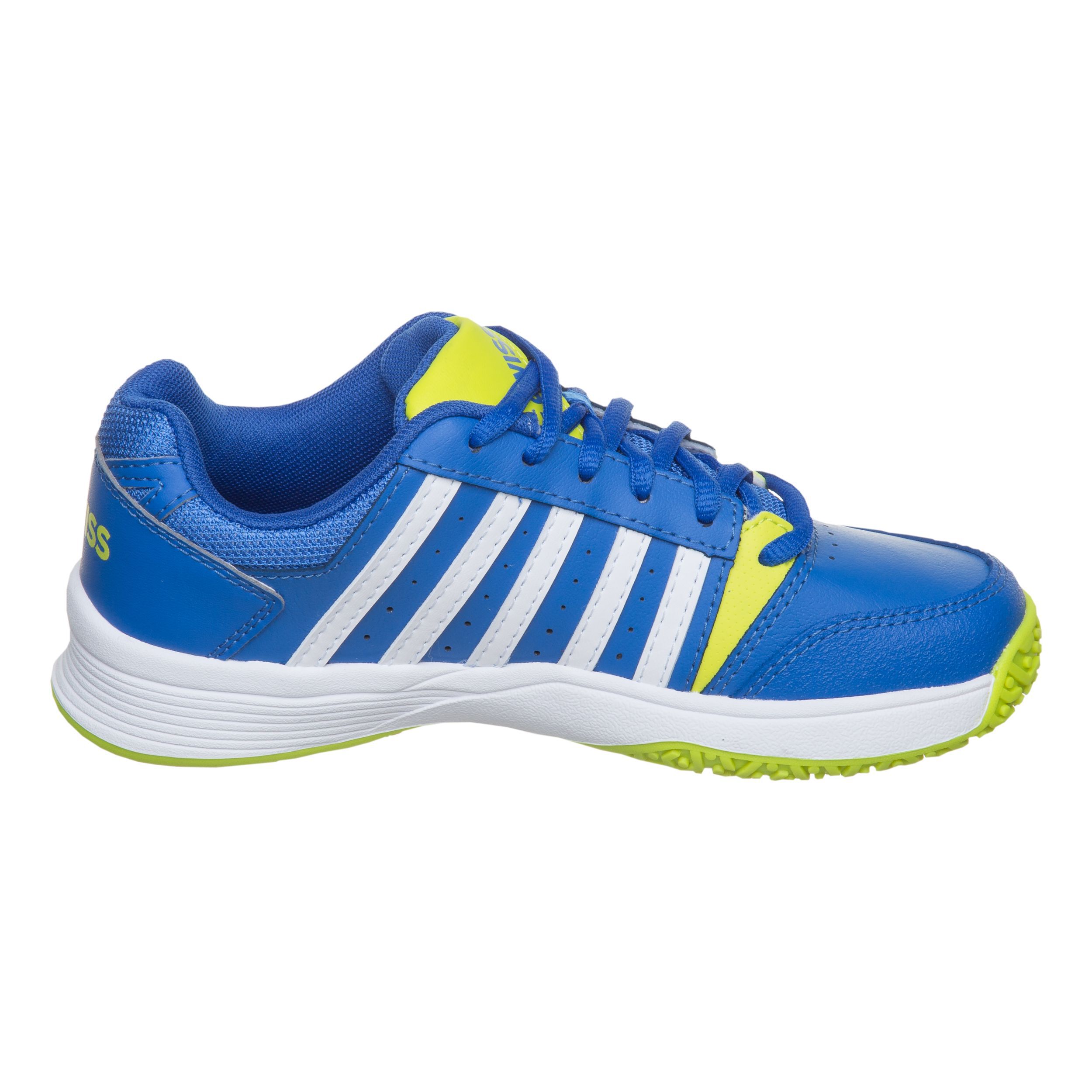 Buy K Swiss Court Smash Omni All Court Shoe Kids Blue Lemon online Tennis Point UK