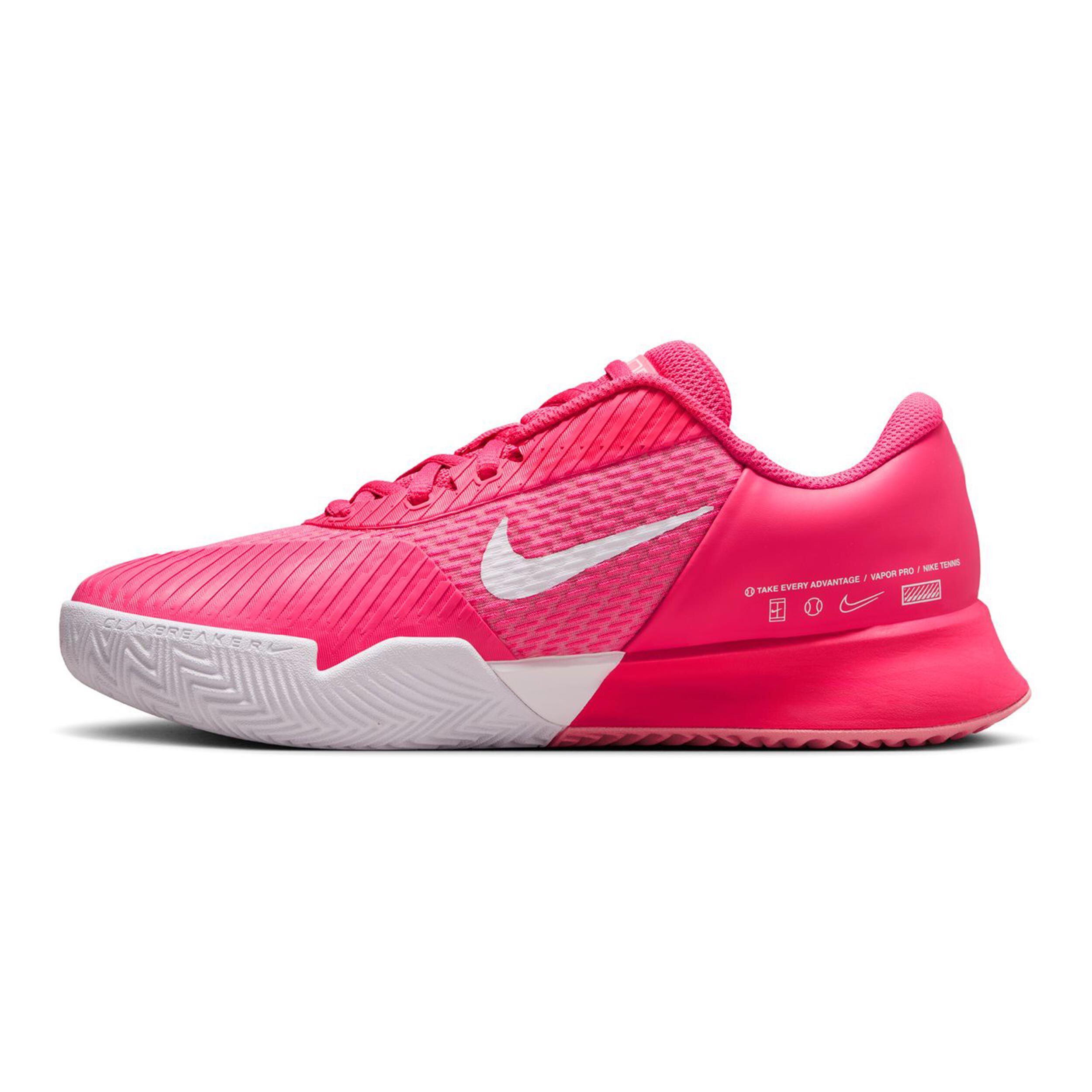 Court Air Zoom Vapor Pro 2 Clay Court Shoe Women Pink White