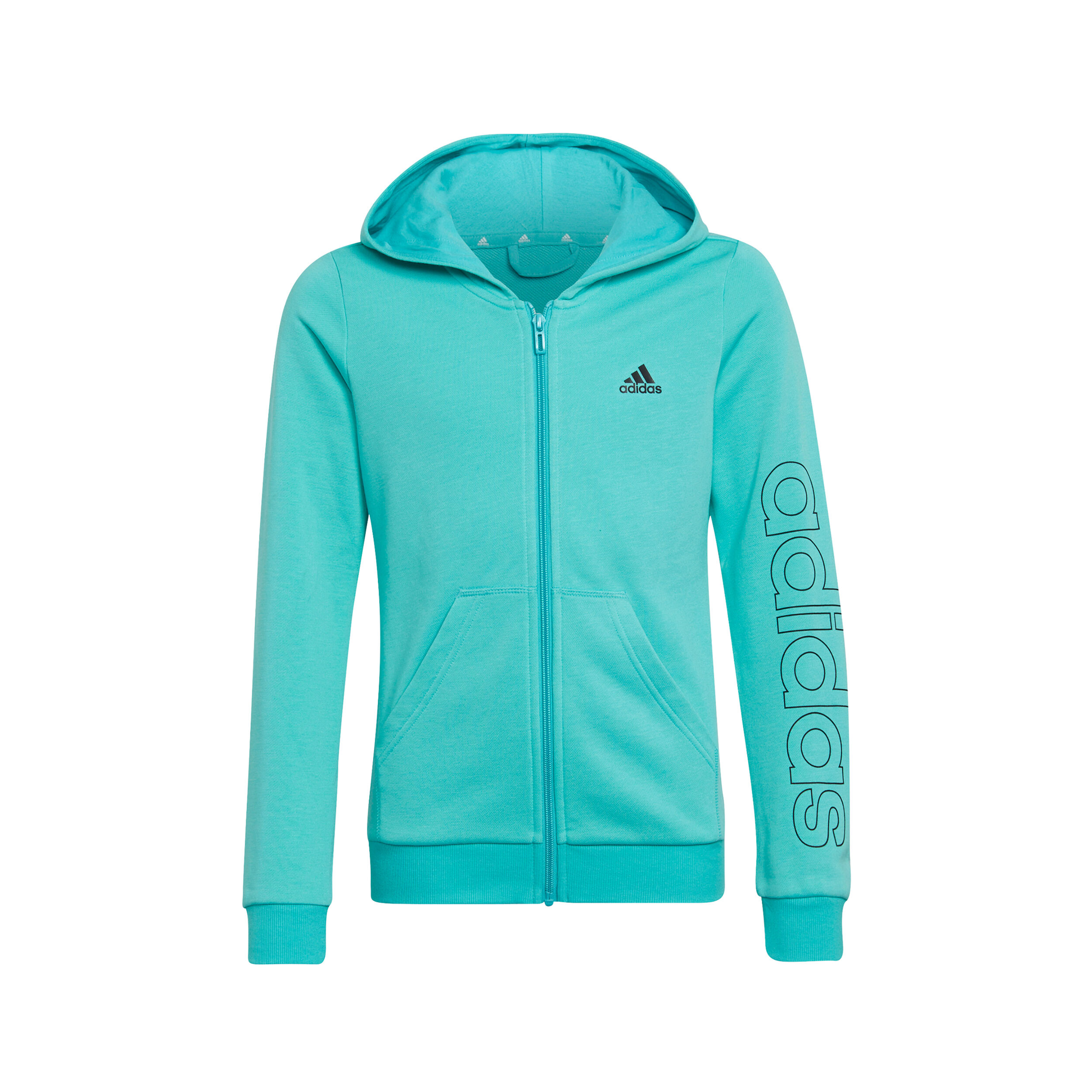 Girls top turquoise hoodie