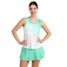 Crew Racerback Tank Top Women-green, white