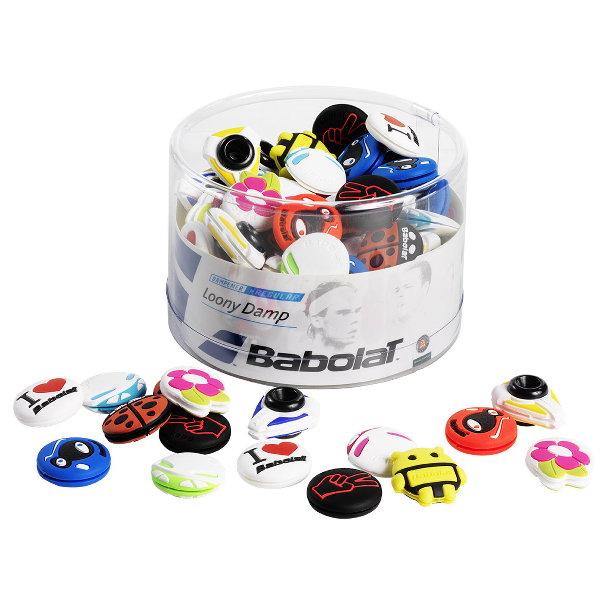 Buy Babolat Loony Damp Box Dampener Box Of 75 Pcs Multicoloured online