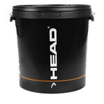 HEAD Coach equipment HEAD Ball Bucket With Cover,Empty-Black