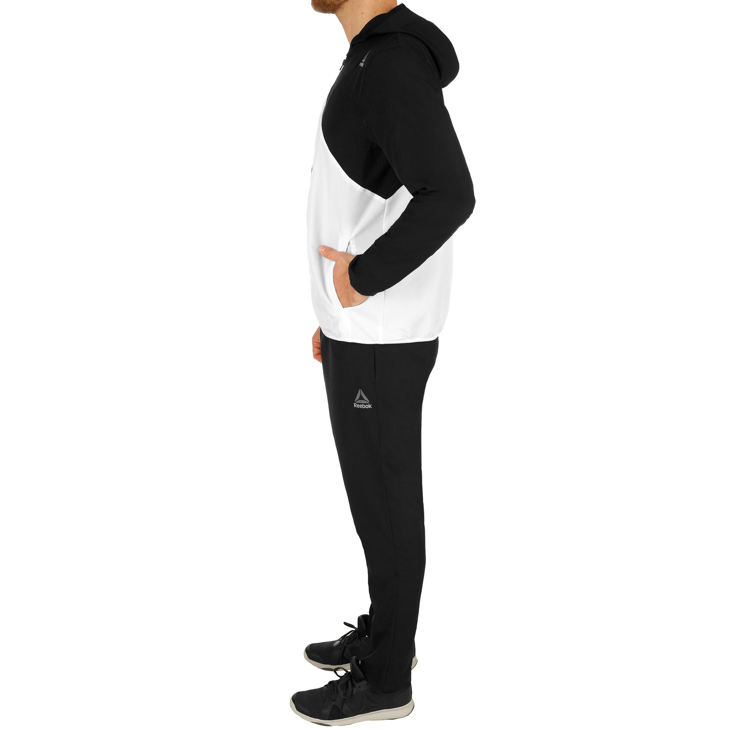 Reebok white and black mens tracksuit store