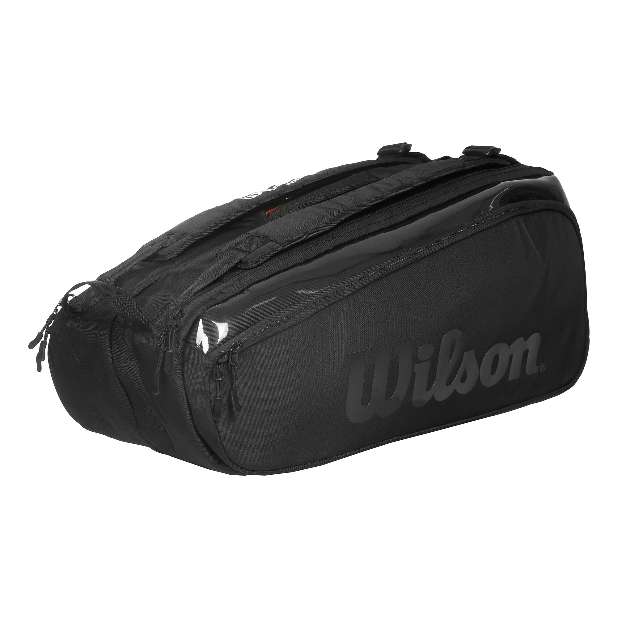 buy Wilson Super Tour Racket Bag 9 Pack Black online TennisPoint