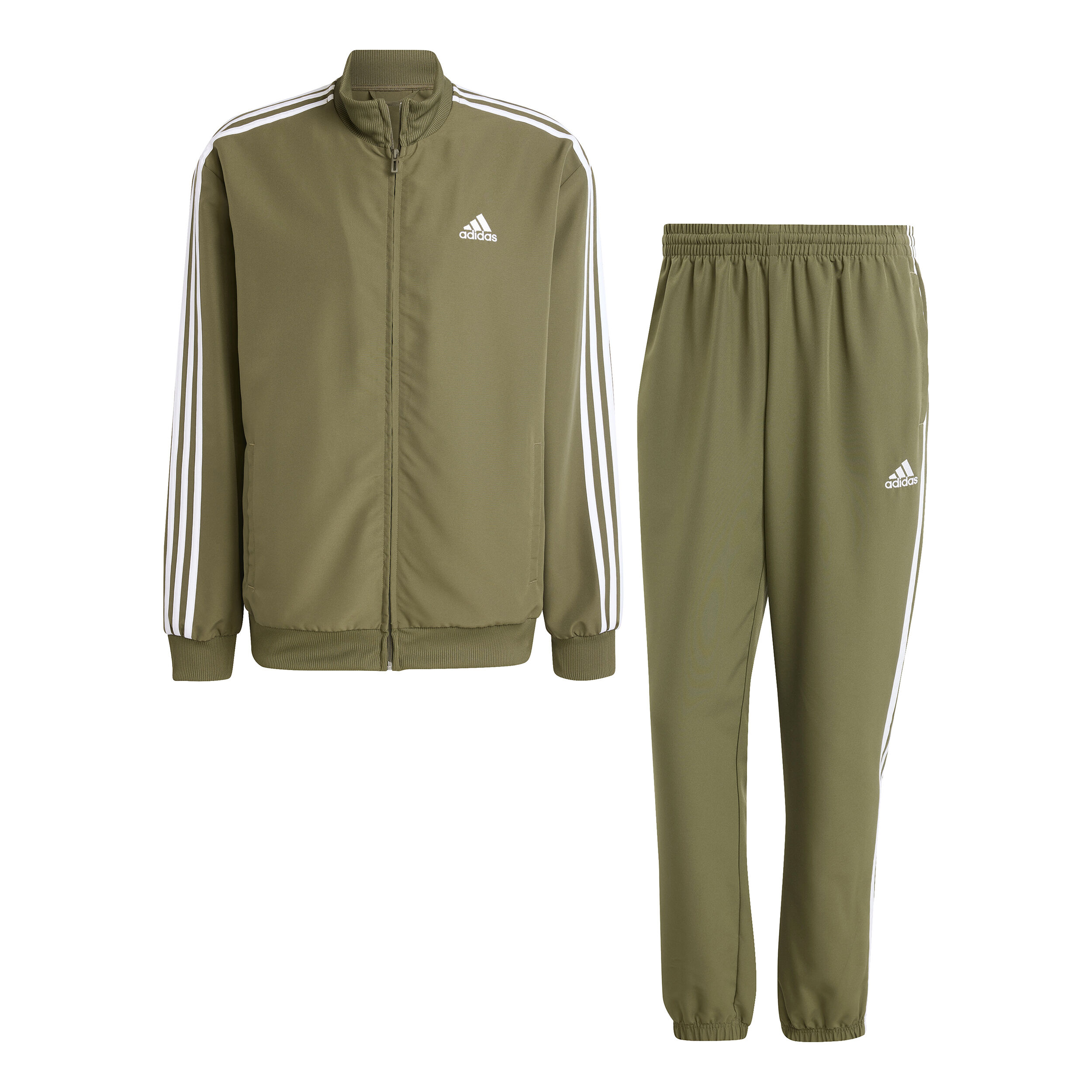 Buy adidas 3Stripes Woven Tracksuit Men Olive White online Tennis Point UK