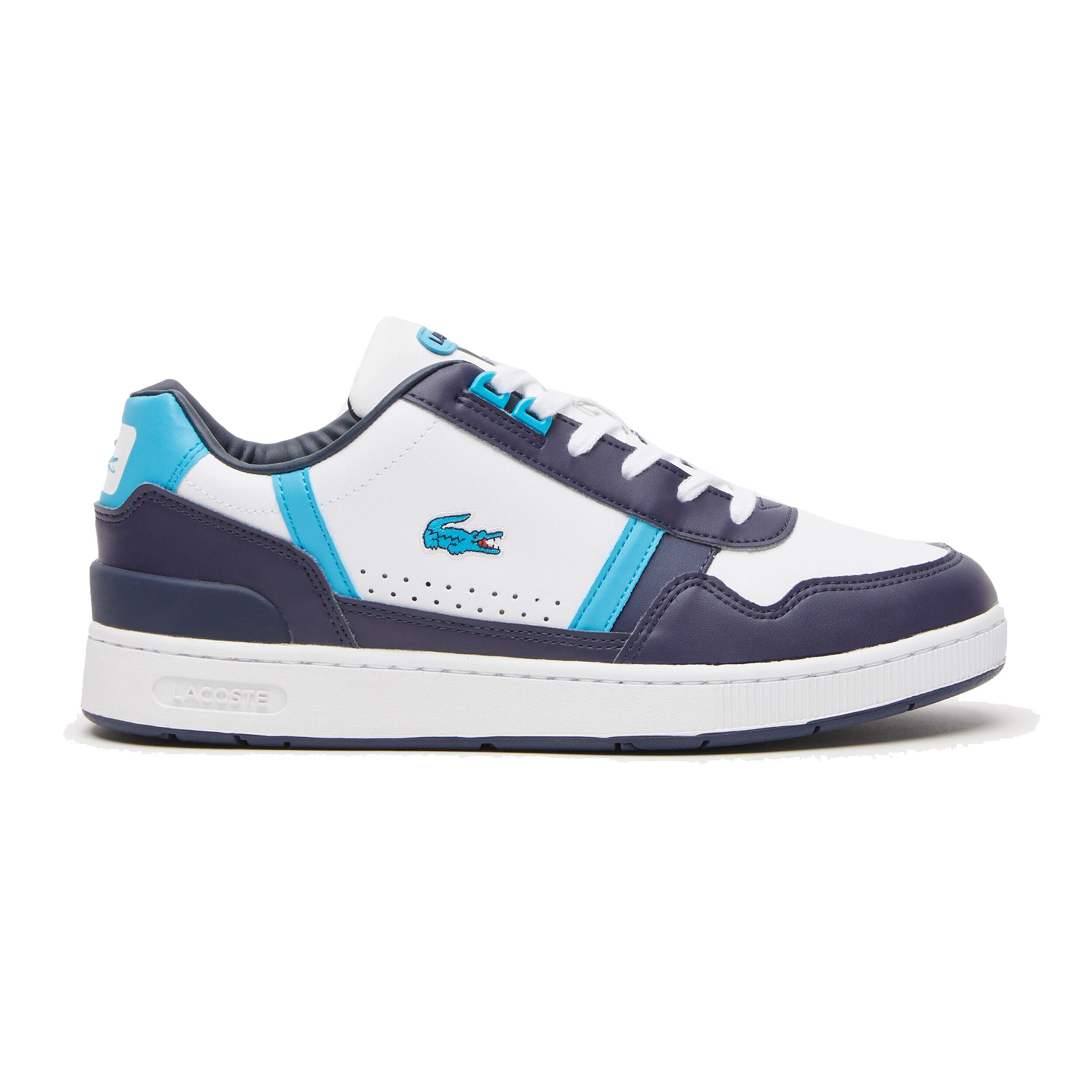 White sneakers for men lacoste deals