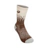 Performance Run Crew Running Socks-Brown,Beige
