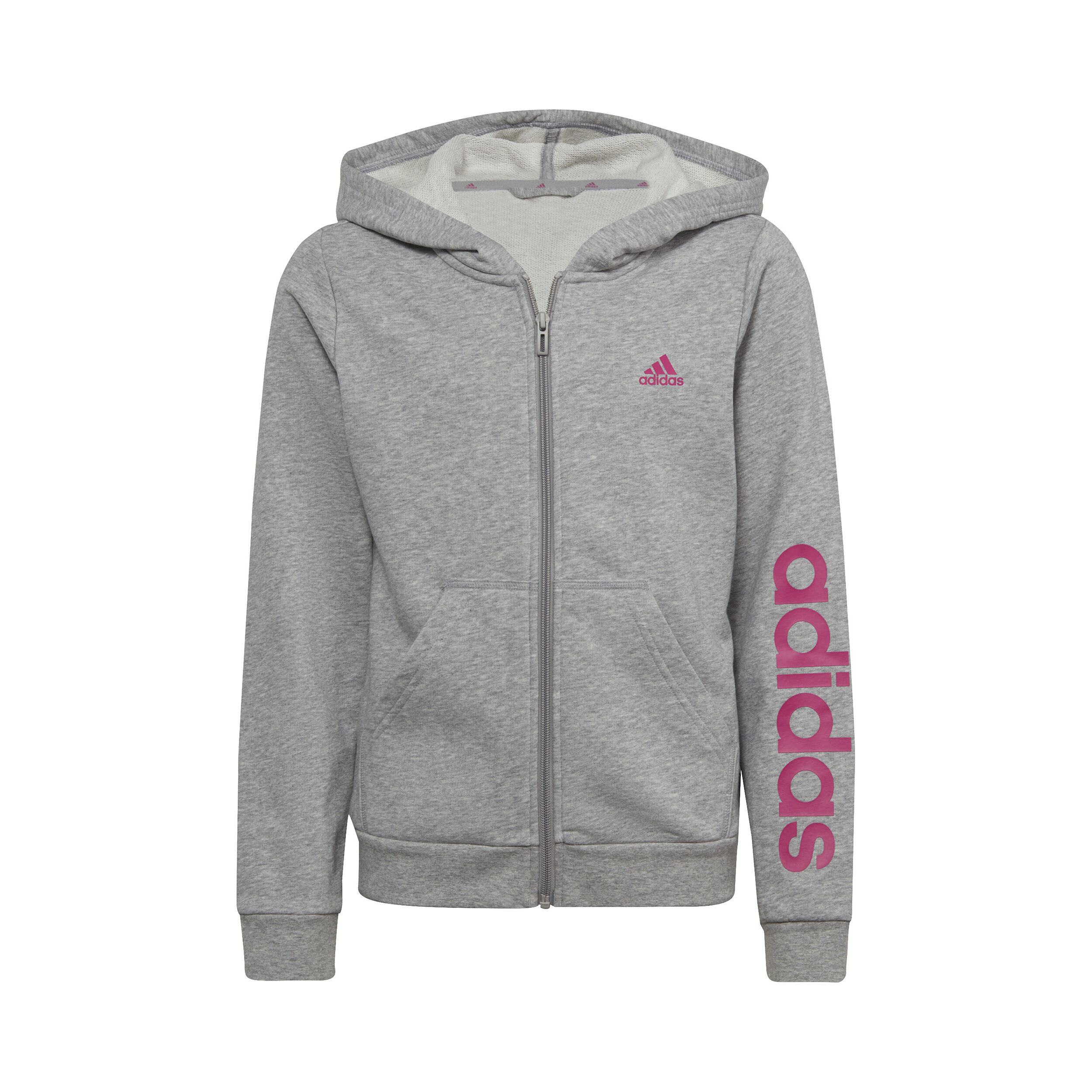 Women's adidas essential linear logo fz hoodie 2025