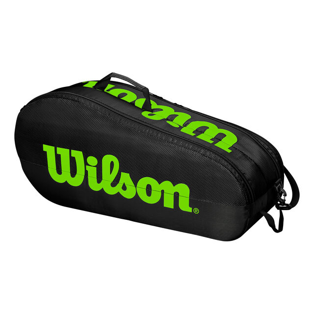 Buy Wilson Team 2 Comp Racket Bag Black, Light Green online Tennis