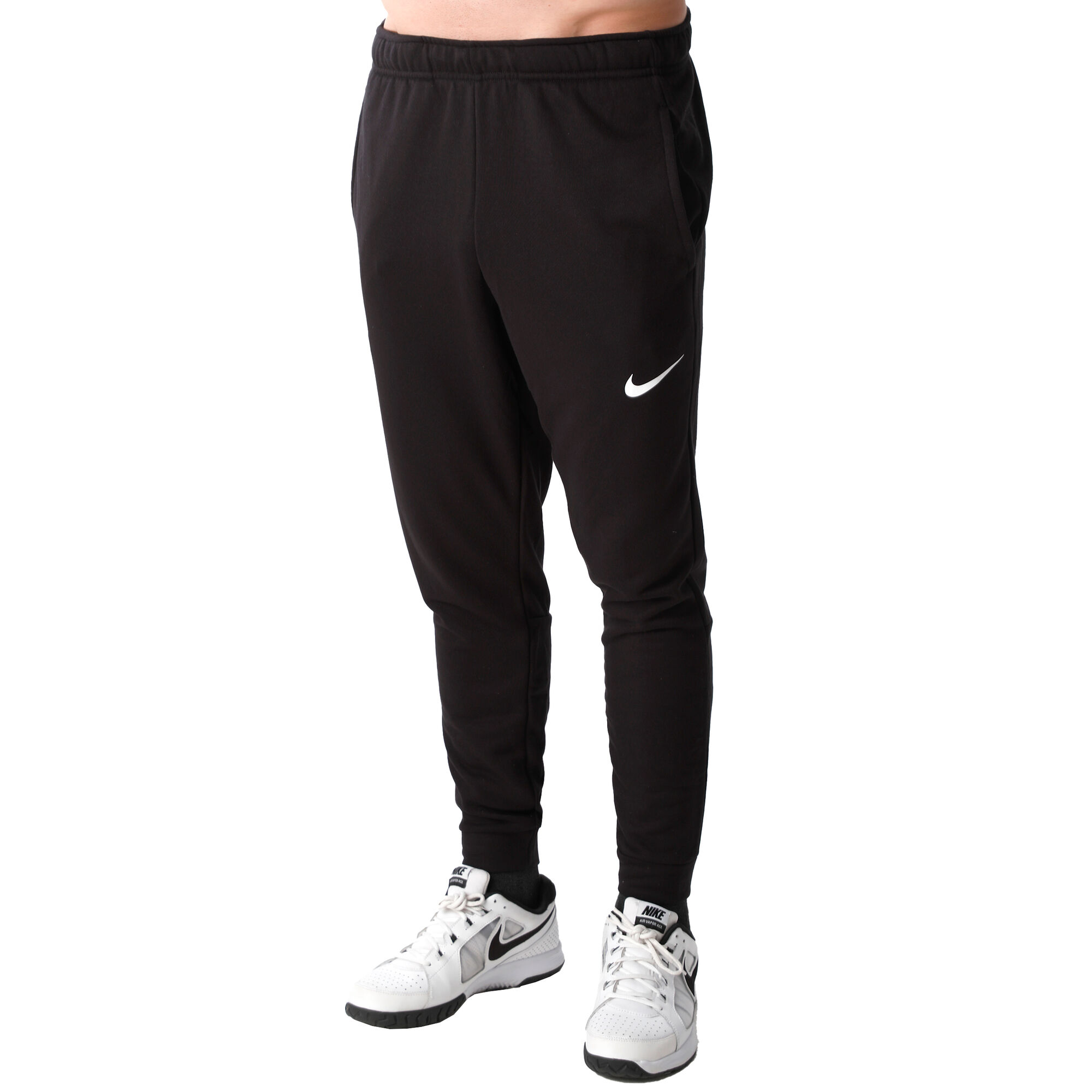 Buy Nike Dri-Fit Taper Training Pants Men Black, White online | Tennis ...