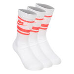 Nike Clothing Nike Everyday Essentials Crew Tennis Socks-White,Coral