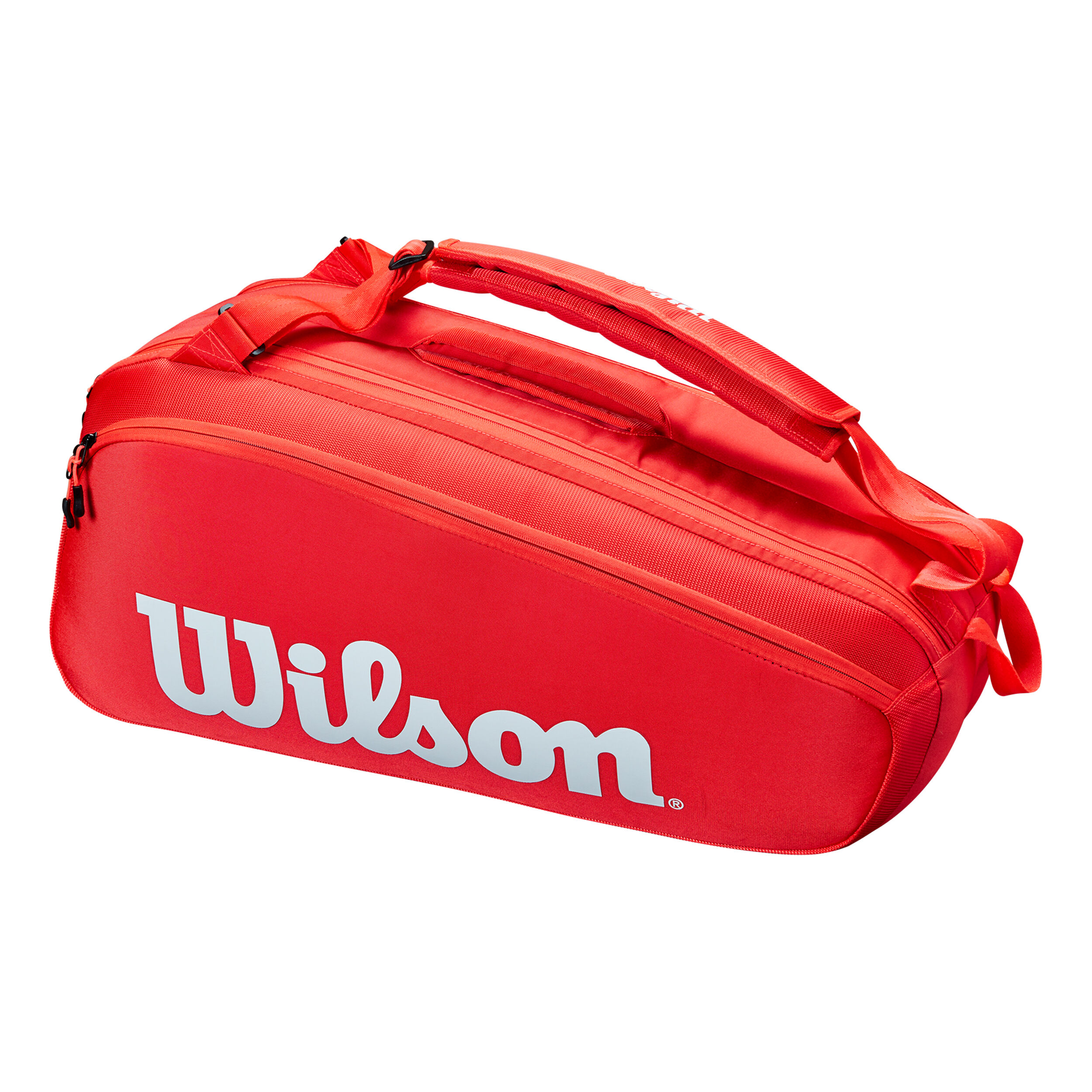 Buy Wilson Super Tour Racket Bag 6 Pack Red White online Tennis