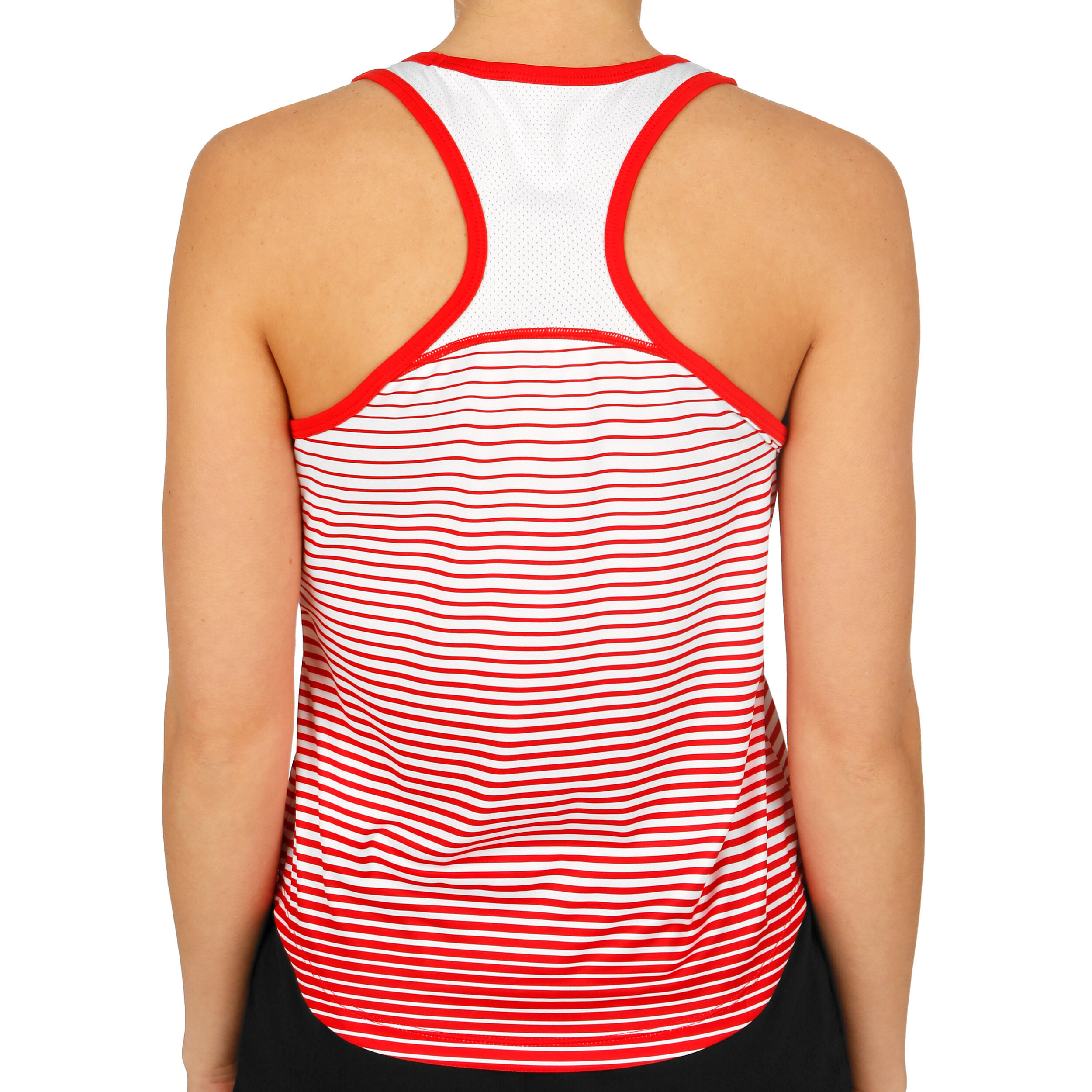 Red and black striped tank top Clearance