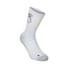Performance Run Crew  Running Socks - white, yellow