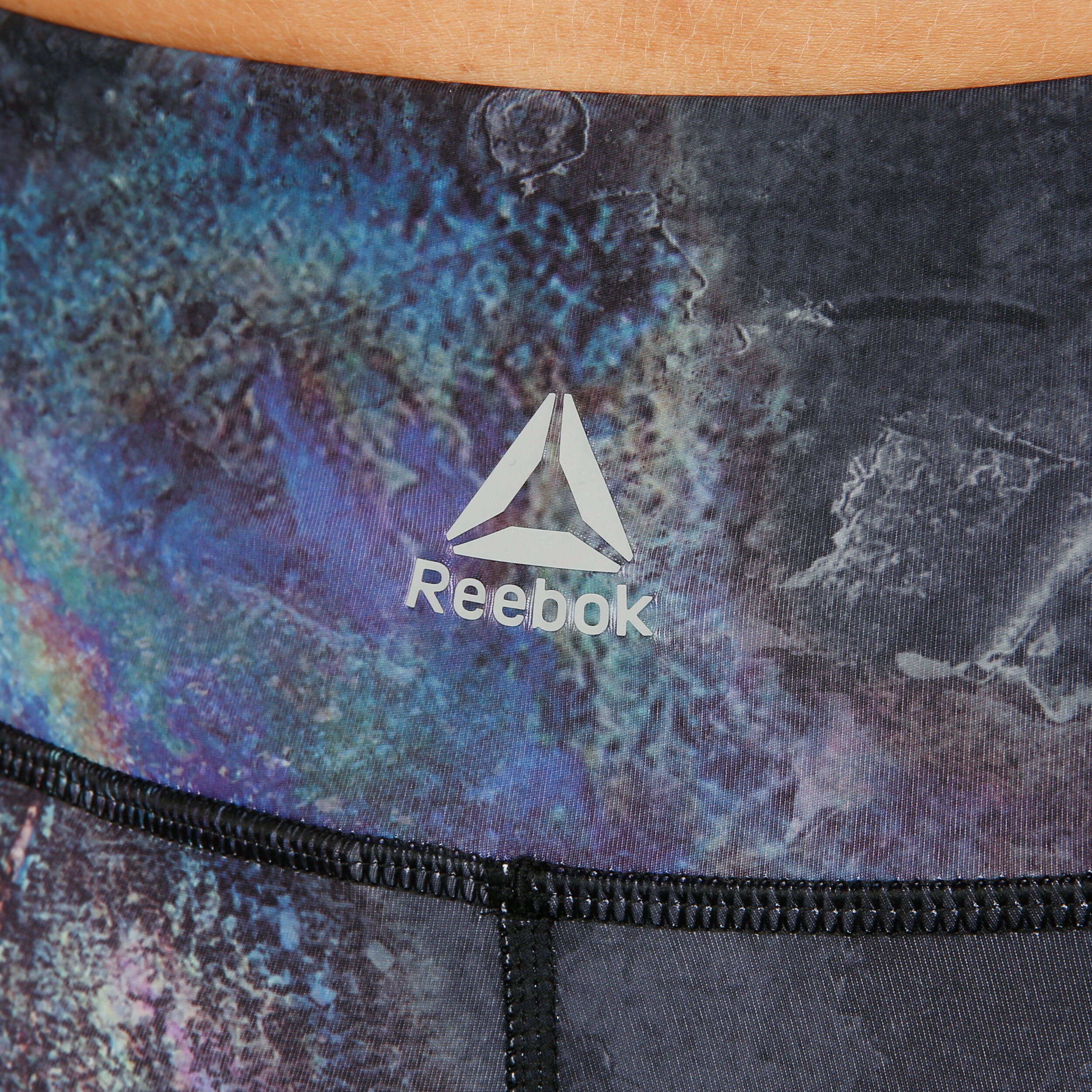 Lux Bold Oil Slick Tight Women Black Blue