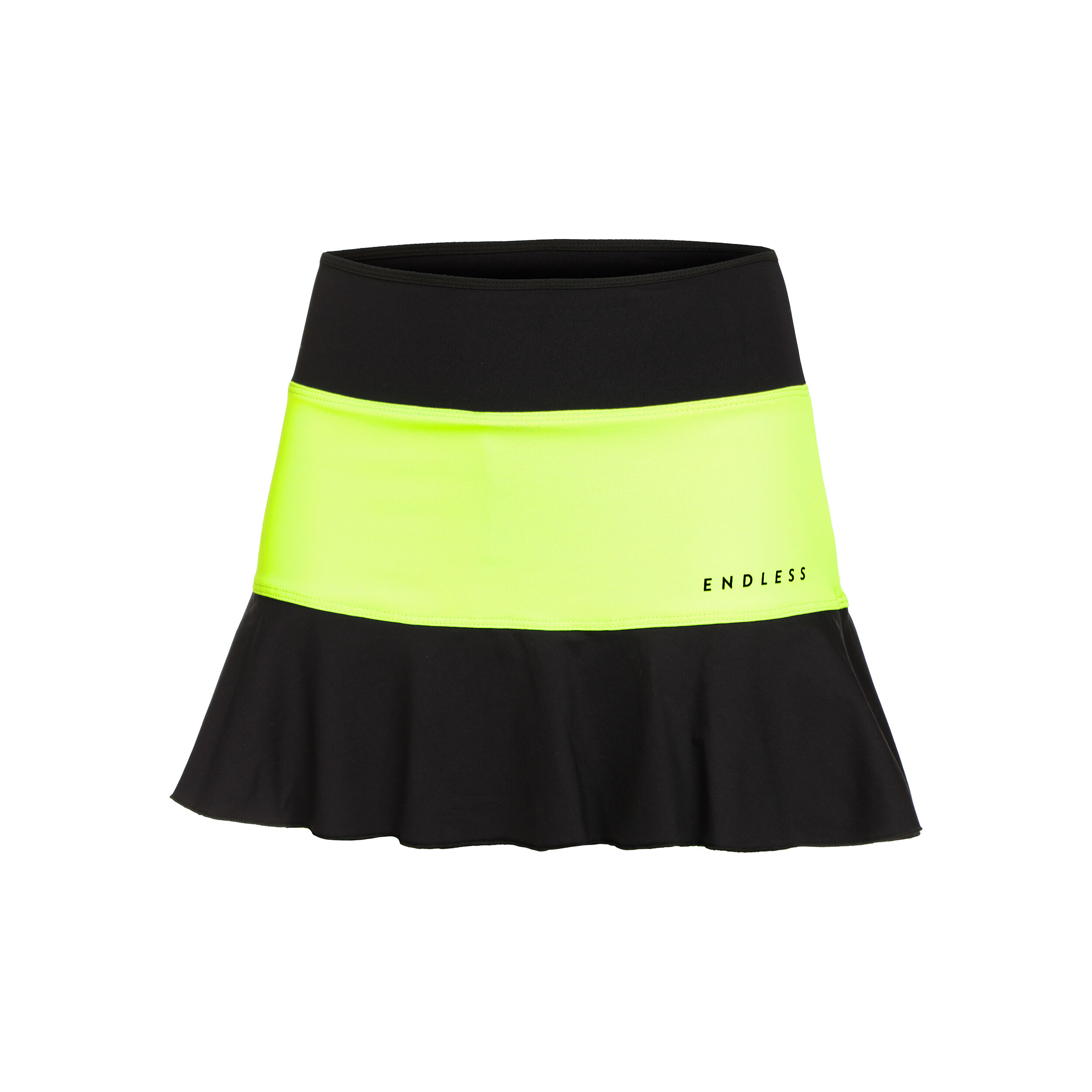 Black and green lace skirt top