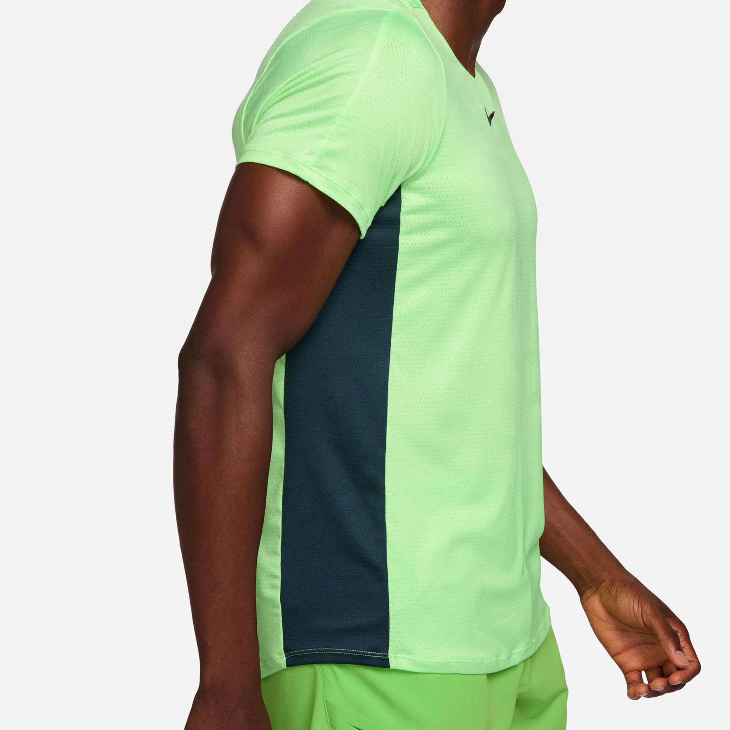 Lime green nike shop dri fit shirt