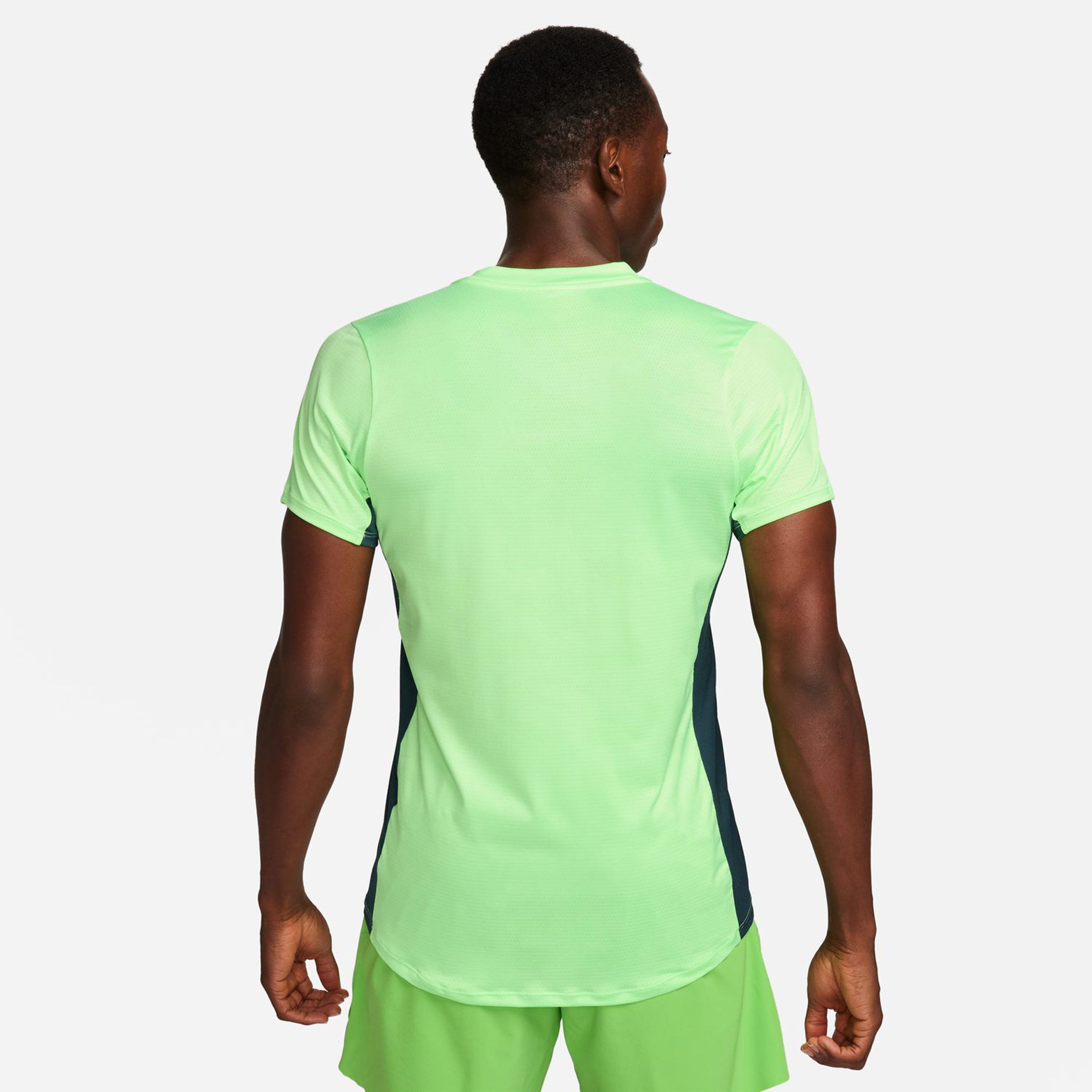 Buy Nike Dri Fit Court Advantage Print T Shirt Men Lime Green