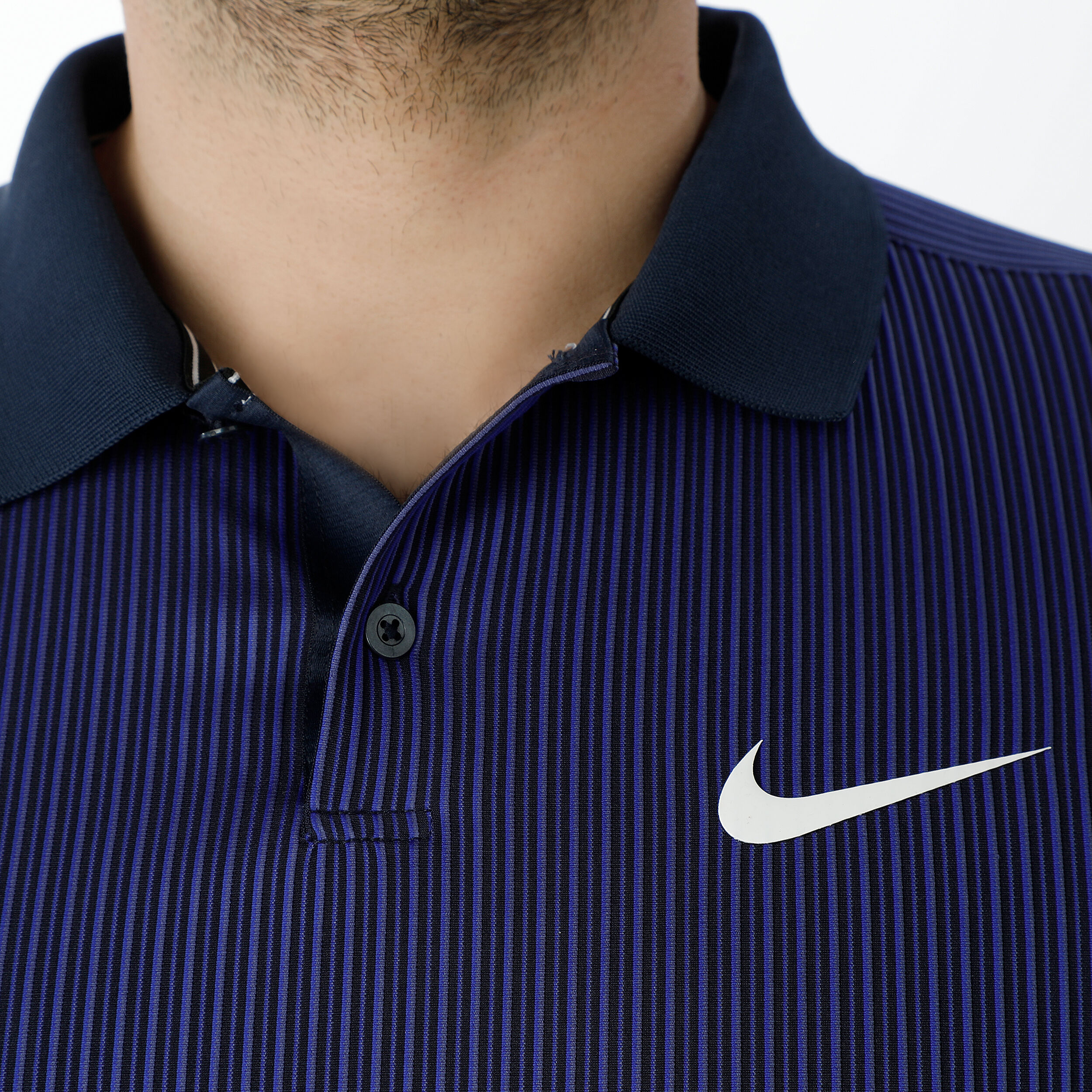 Dri Fit Advantage Slam Polo Men Dark Blue White