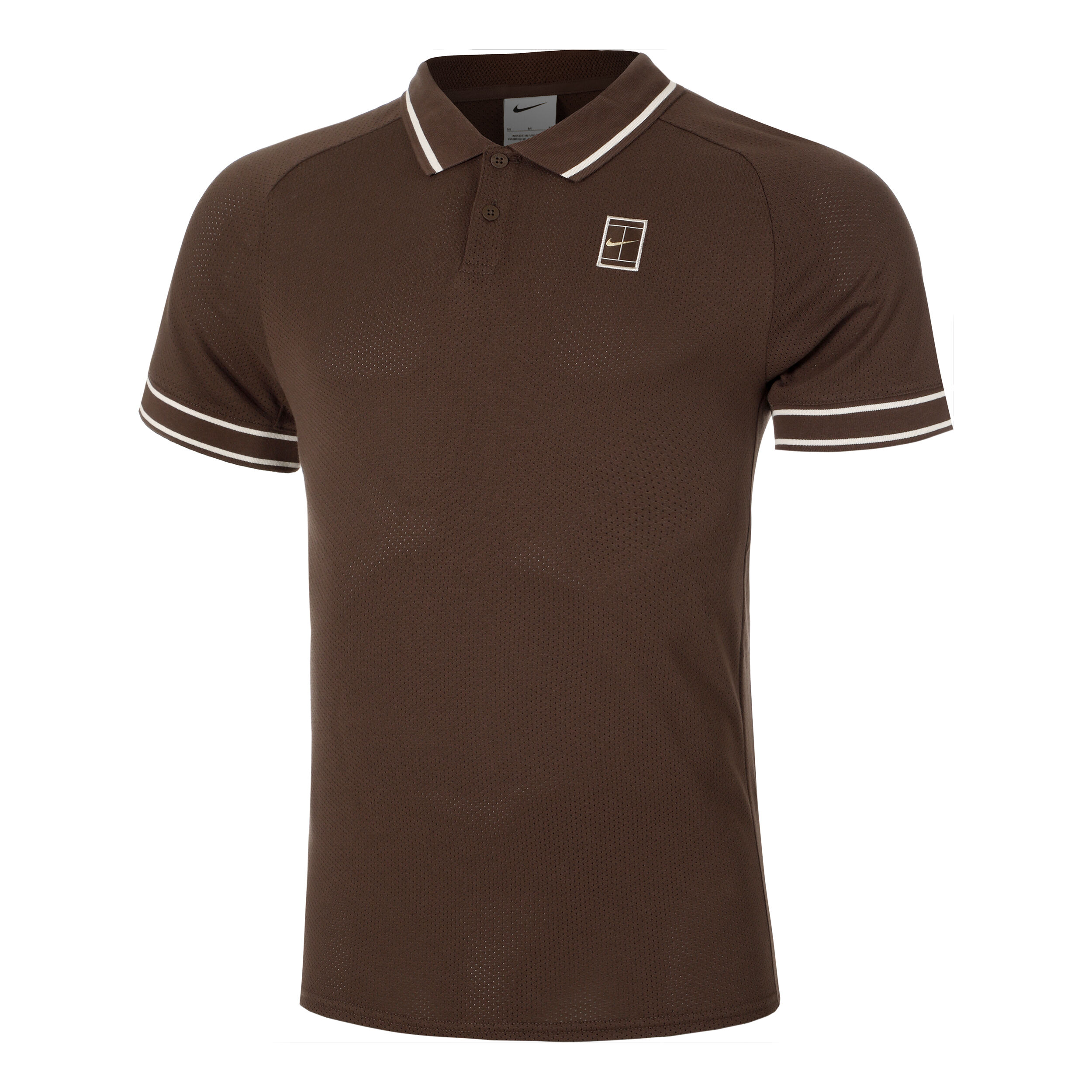Brown nike polo shirt on sale