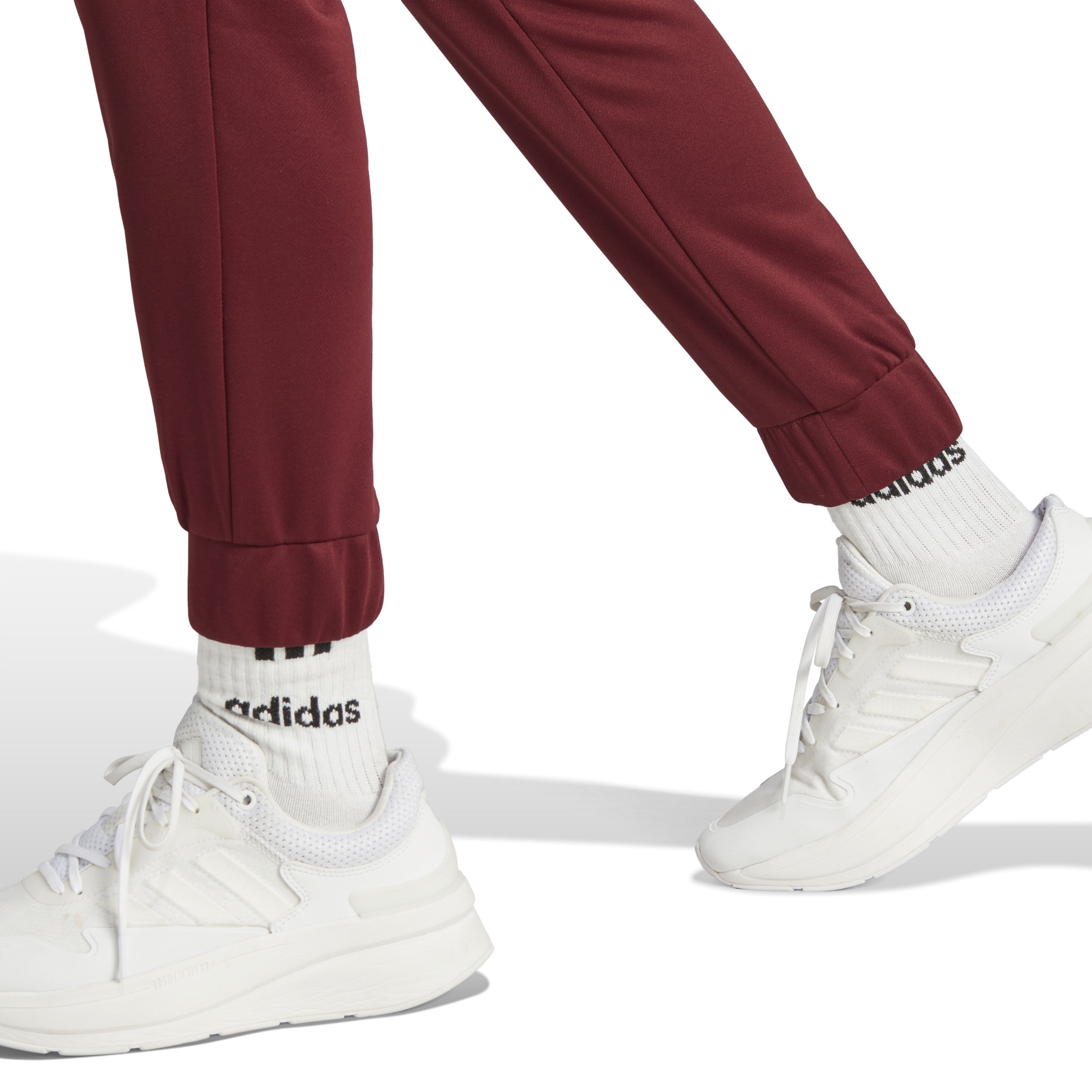 Red and white adidas tracksuit womens top