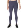 Road Winter High Waist Running Tights Women-Blue Grey