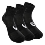 ASICS Clothing ASICS Quarter Sports Socks 3 Pack-Black,White