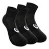Quarter Sports Socks 3 Pack-Black,White