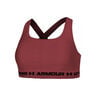 Crossback Mid Sports Bras Women-Wine Red