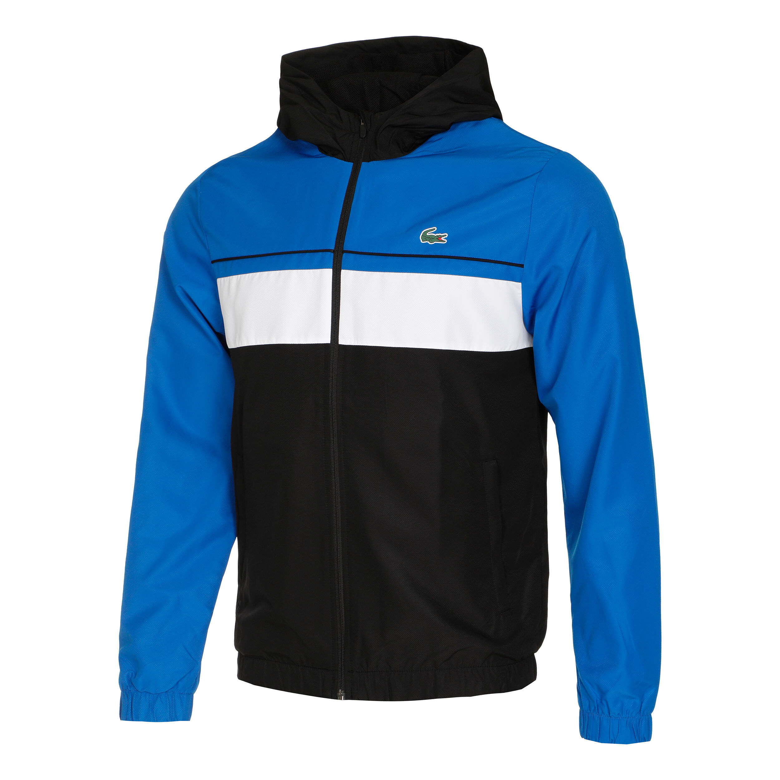 Black and blue outlet lacoste tracksuit