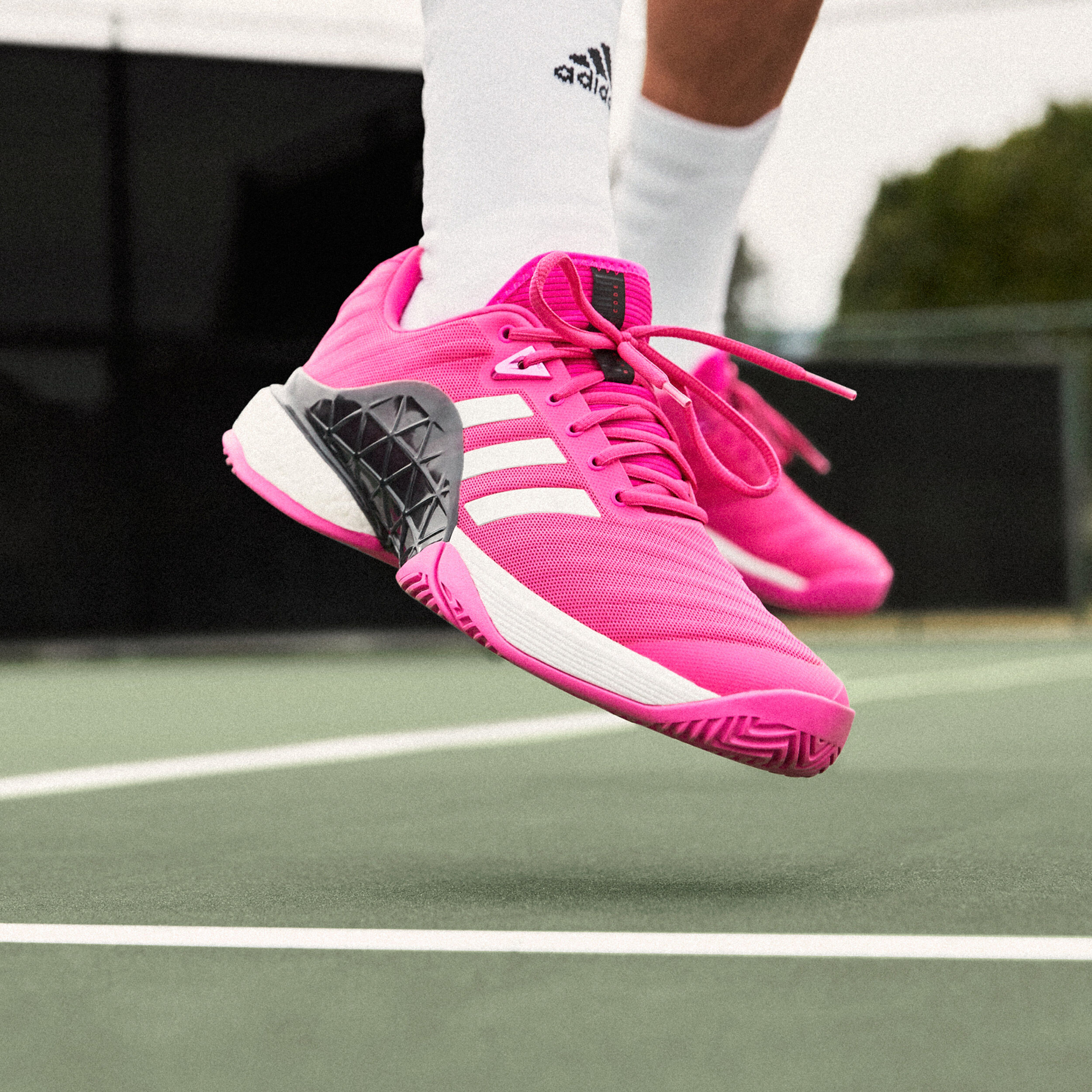 Buy adidas Barricade 2018 Boost All Court Shoe Men Pink White online Tennis Point UK
