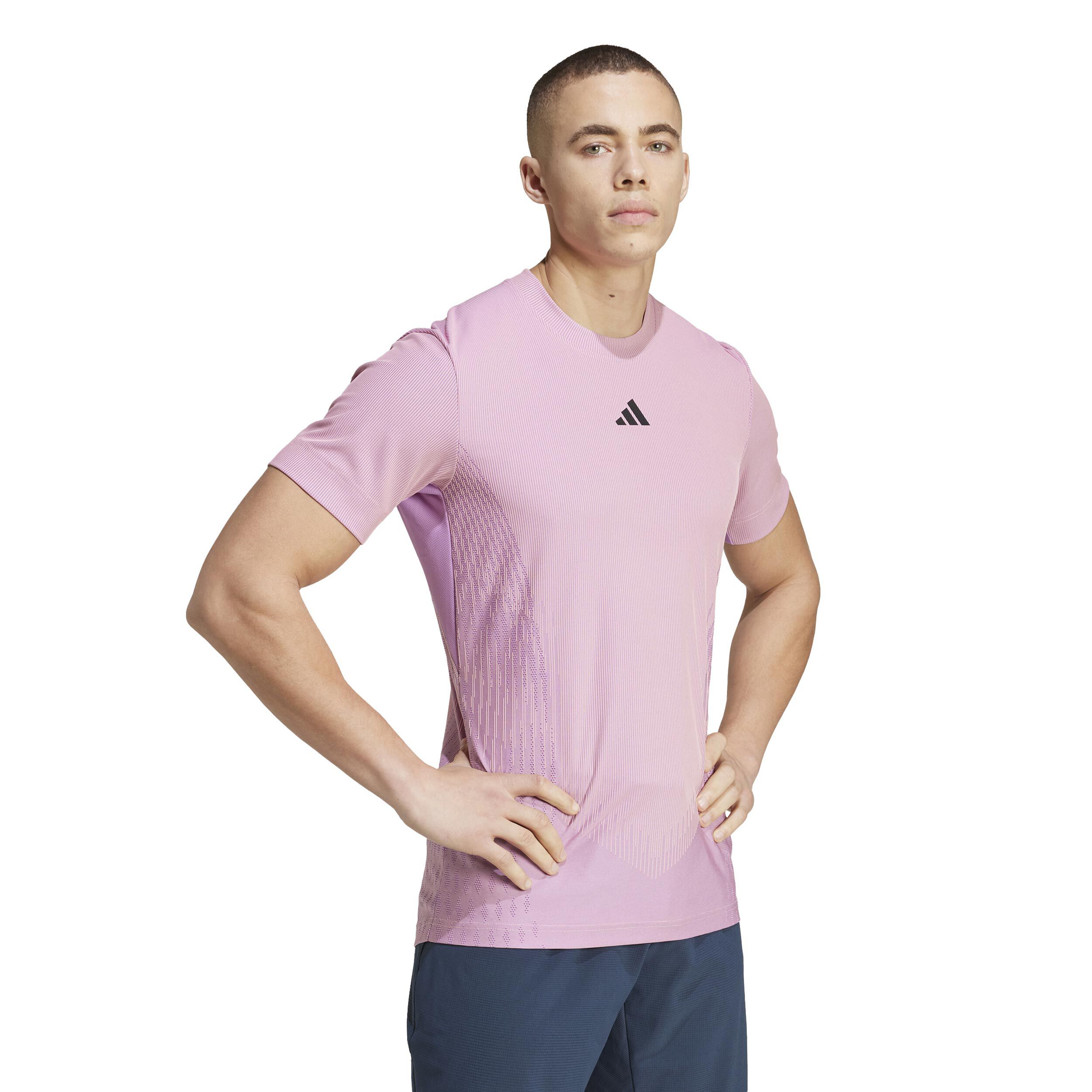 Mens pink adidas t shirt hot sale