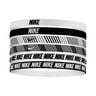Nike Flex Classic Printed Hair Band 6 Pack-White,Black