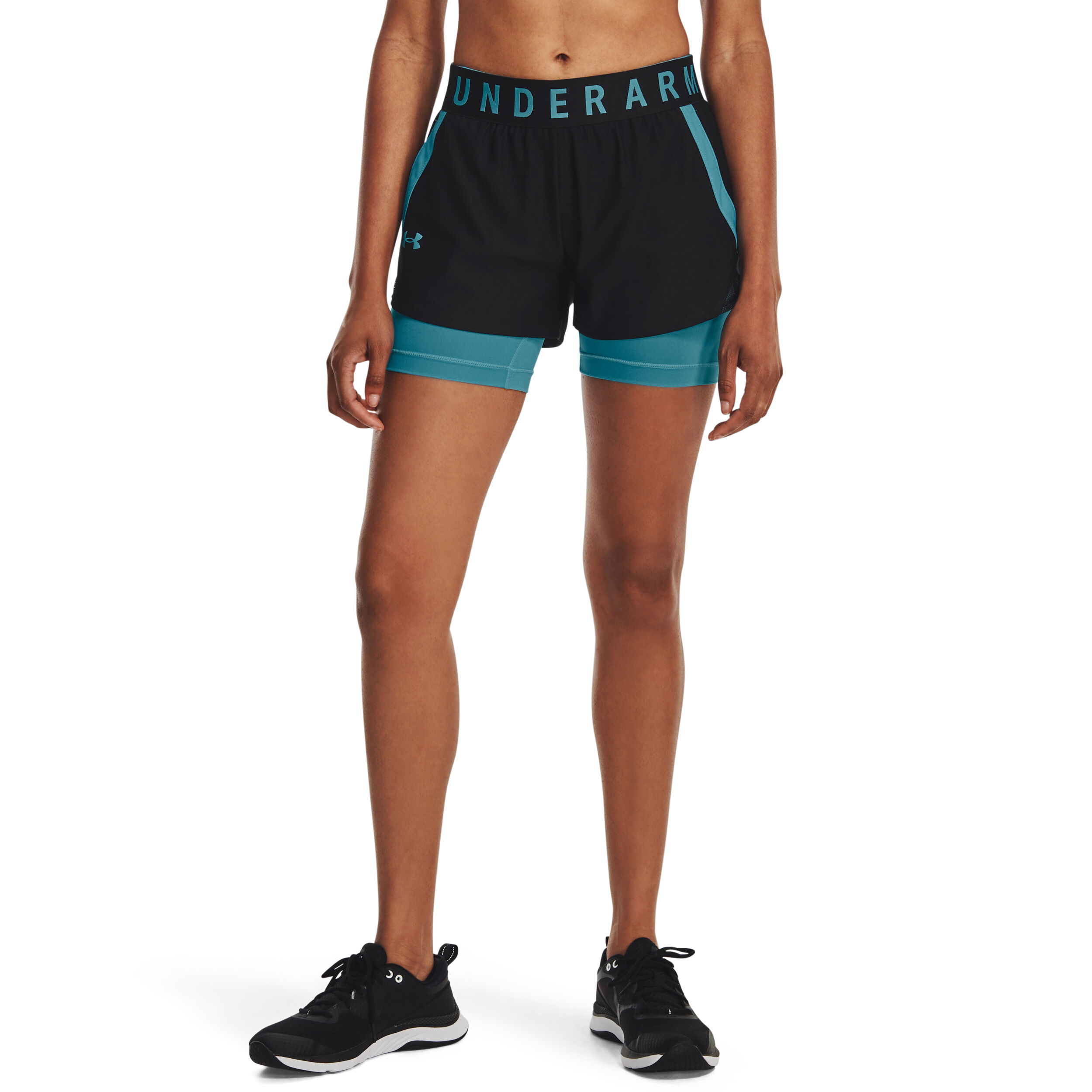Buy Under Armour Play Up 2in1 Shorts Women Black Turquoise online