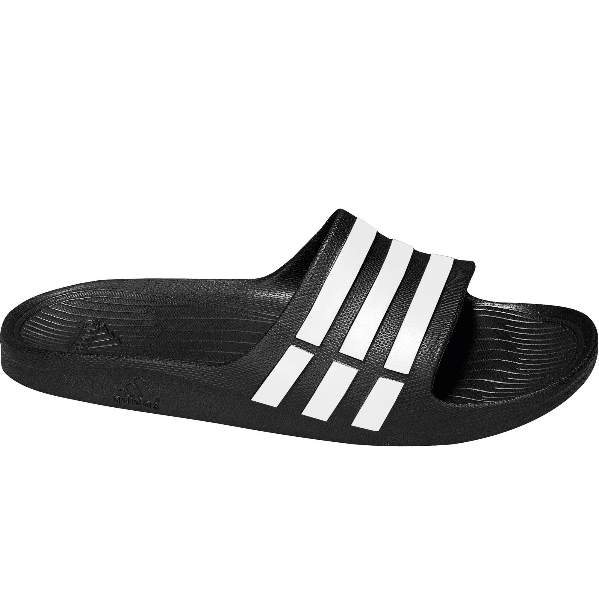 buy adidas Duramo Slide Slippers Men - Black, White online | Tennis-Point