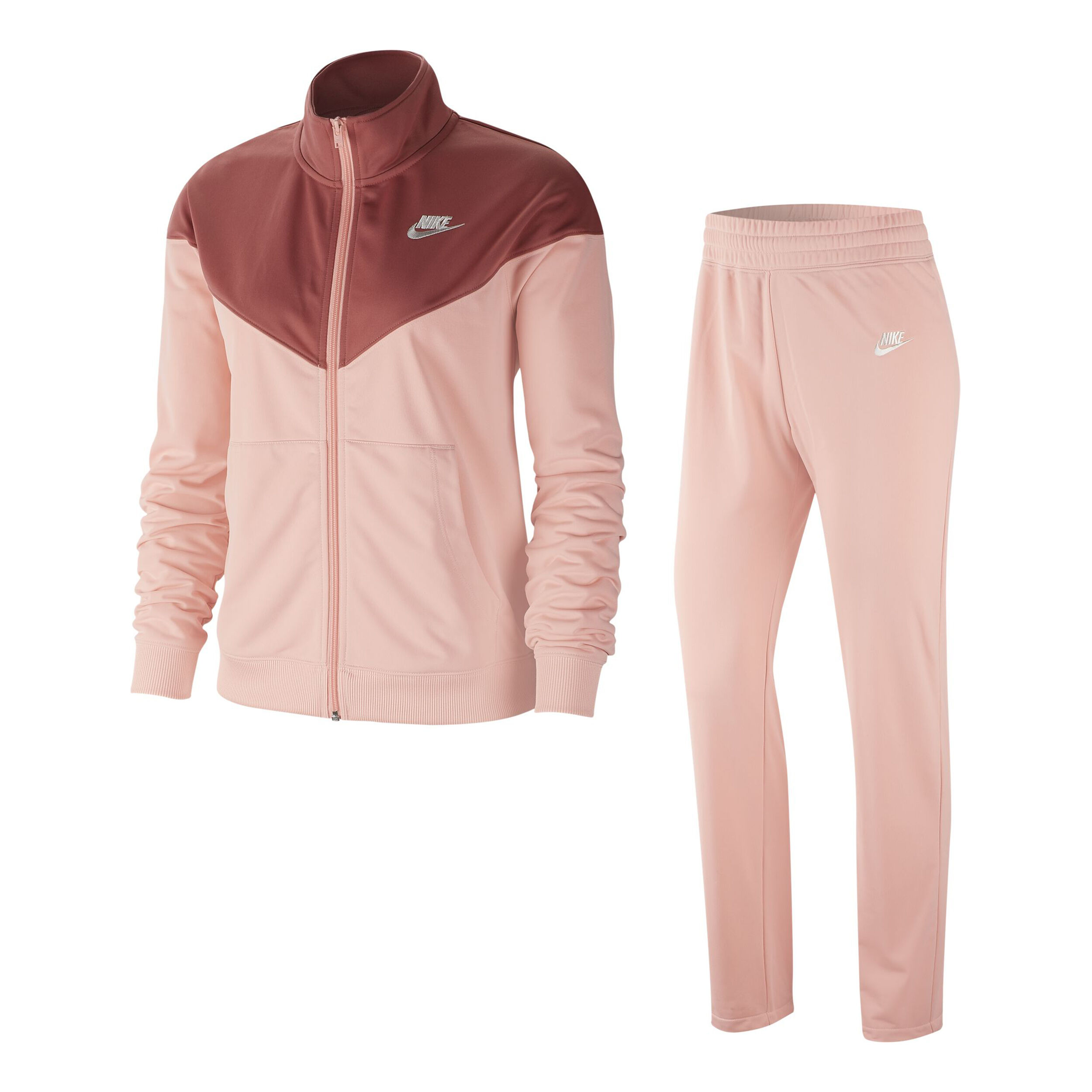 Ladies pink online nike tracksuit