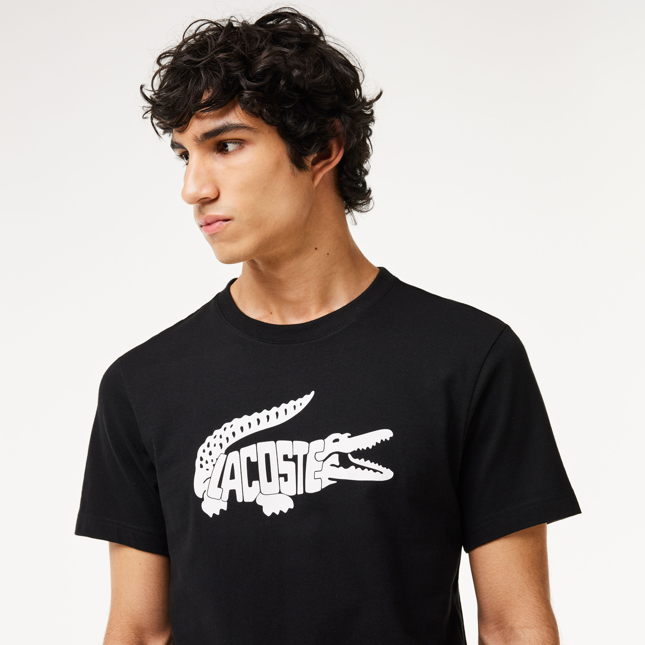 Tee shirt lacoste noir homme top