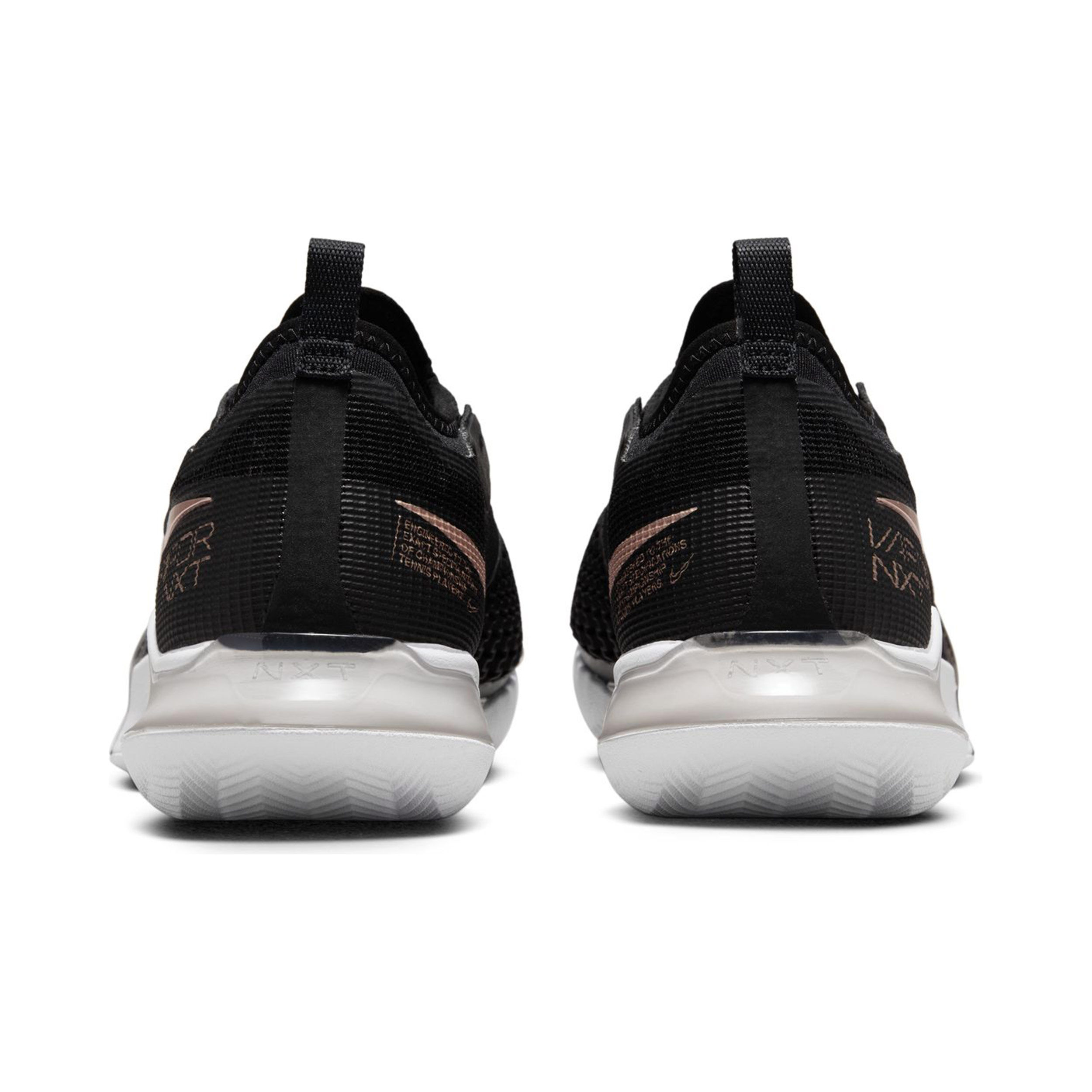 gray and rose gold nike