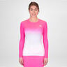 Crew Gradiant Long Sleeve Women-Pink,White