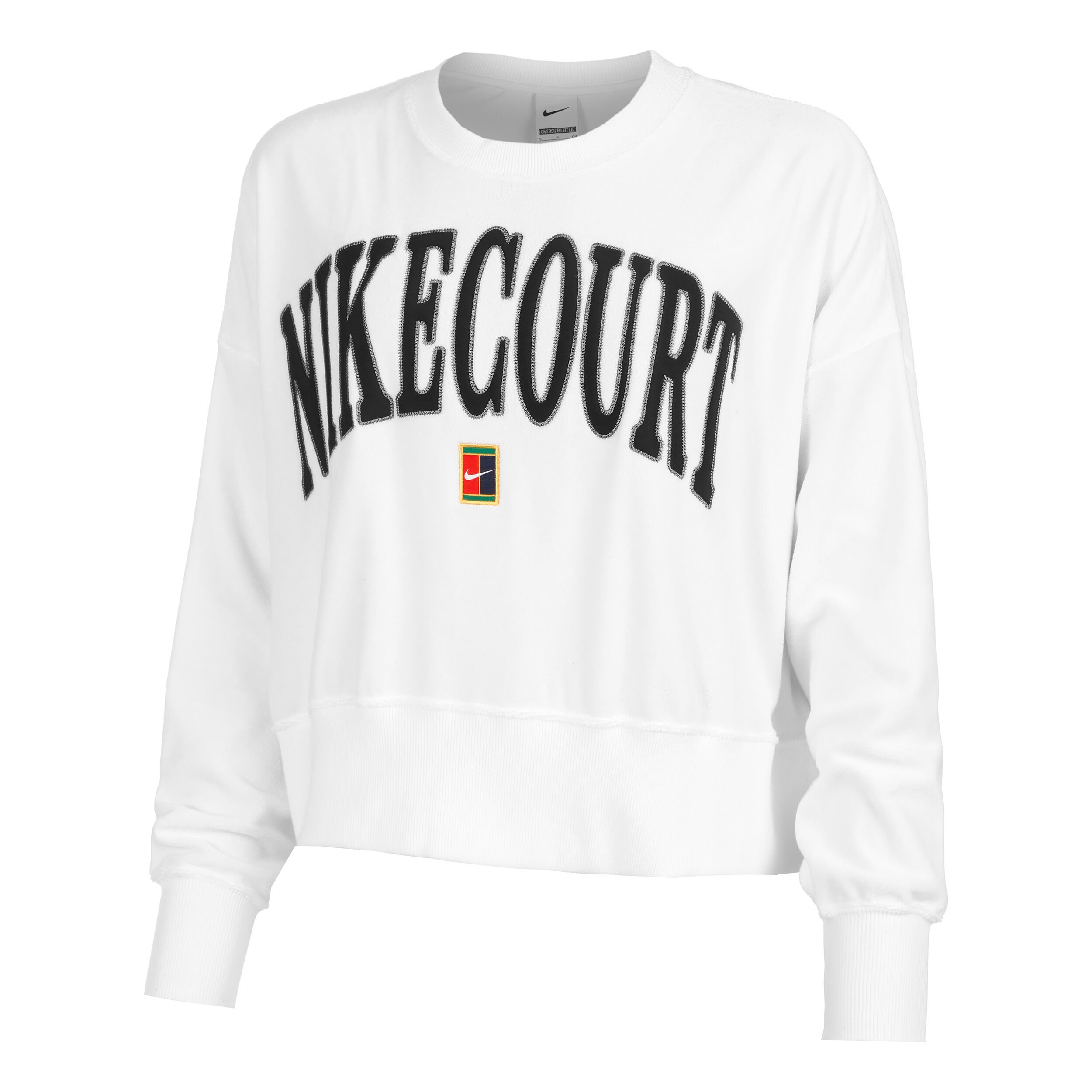 Buy Nike Court Heritage Fleece OOS GFX Sweatshirt Women White online Tennis Point UK