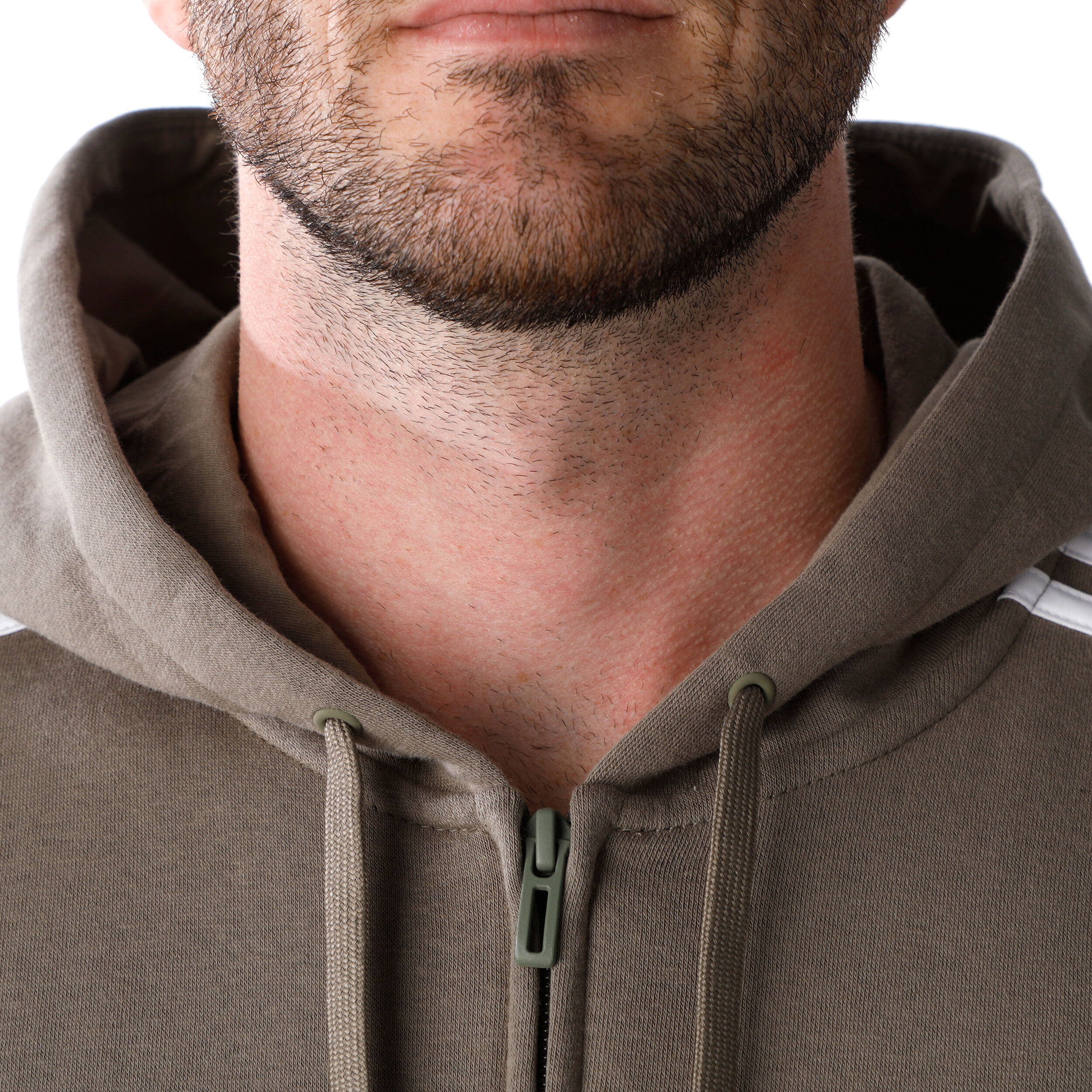 Adidas khaki zip hoodie shop