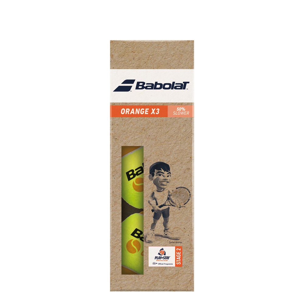 Babolat Orange (Stage 2) 3 Ball Tube