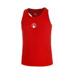 Quiet Please Tennis apparel Quiet Please Racerback Tank Top Girls-Red,White
