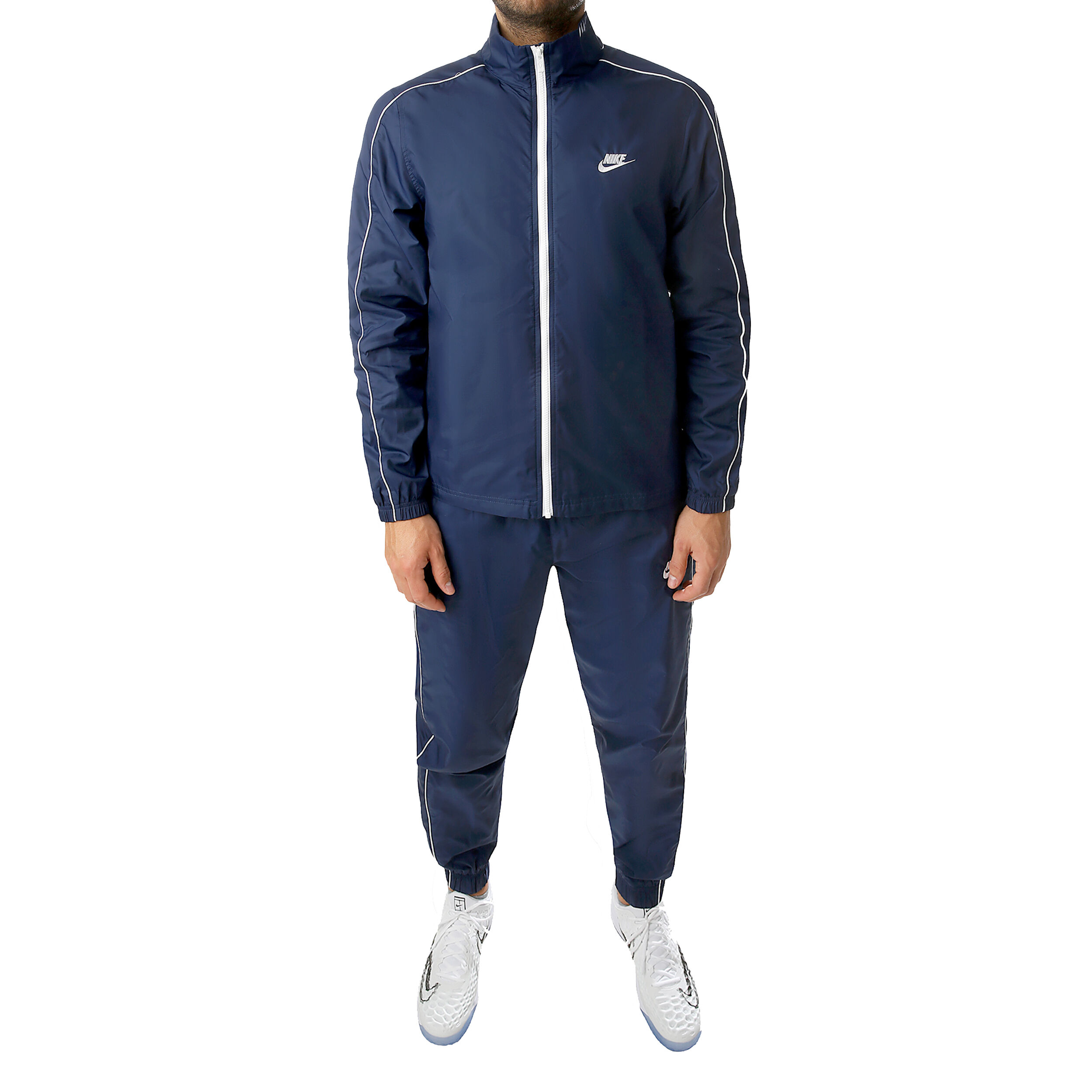 Dark blue nike online tracksuit