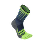 UYN Clothing UYN Runner's Five Running Socks Men-Blue,Yellow