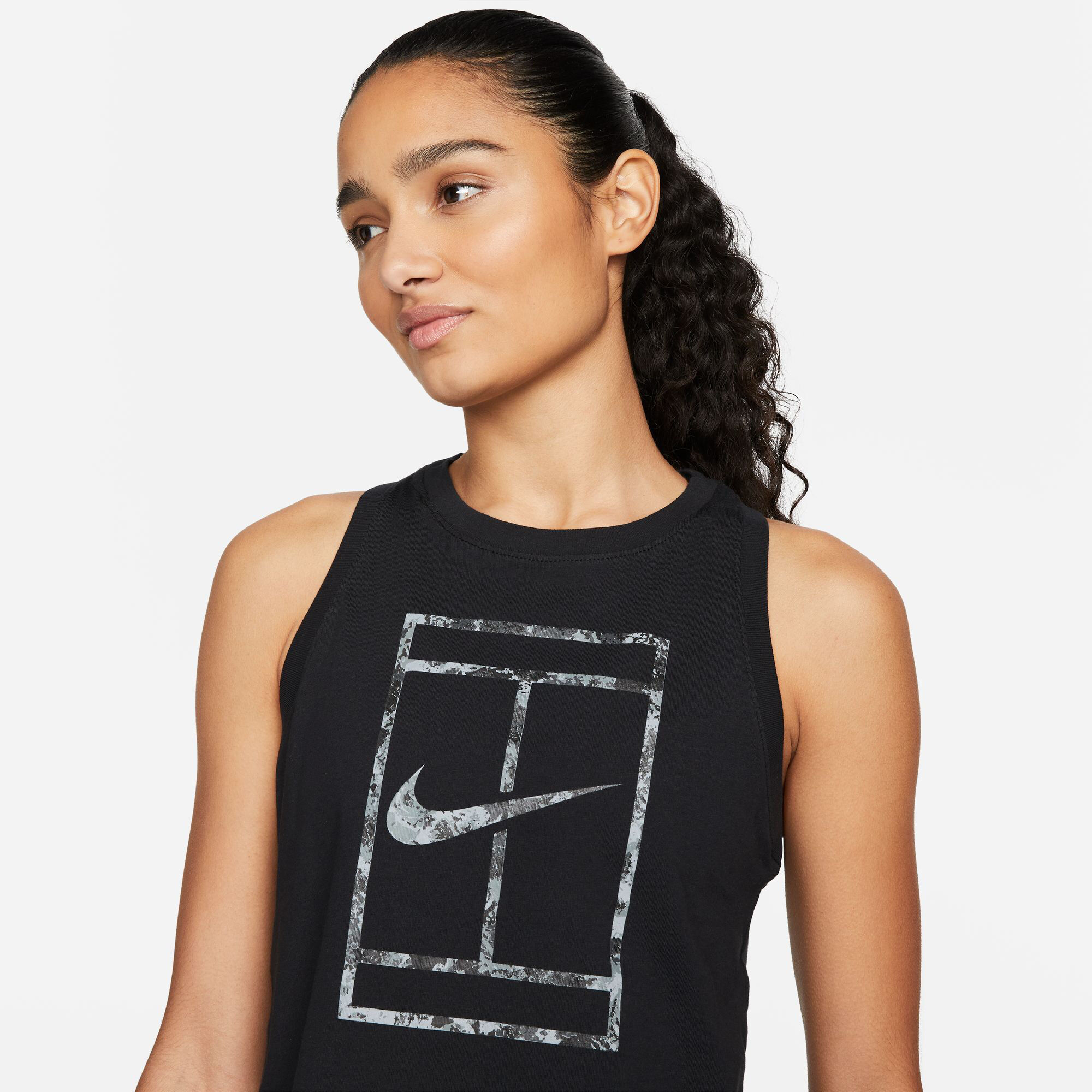Court Tank Garden Party Tank Top Women Black